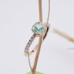 Load image into Gallery viewer, 18K Gold Ring with CZ Stones Caia