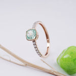 Load image into Gallery viewer, 18K Gold Ring with CZ Stones Caia
