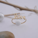 Load image into Gallery viewer, 18K Timeless Gold Ring with Heart & Love Caia