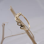 Load image into Gallery viewer, 18K Timeless Gold Ring with Heart & Love Caia