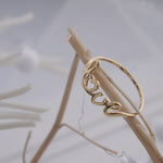 Load image into Gallery viewer, 18K Timeless Gold Ring with Heart & Love Caia