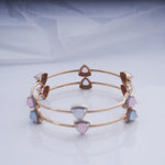 Load image into Gallery viewer, 18K Gold Bangle with CZ Stones (Single Bangle) Caia