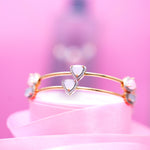 Load image into Gallery viewer, 18K Gold Bangle with CZ Stones (Single Bangle) Caia