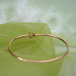 Load image into Gallery viewer, 9K Rose Gold Bangle with CZ Stones for Office wear