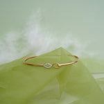 Load image into Gallery viewer, 9K Rose Gold Bangle with CZ Stones for Office wear Caia