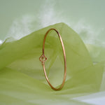Load image into Gallery viewer, 9K Rose Gold Bangle with CZ Stones for Office wear