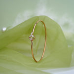 Load image into Gallery viewer, 9K Rose Gold Bangle with CZ Stones for Office wear Caia