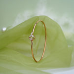 Load image into Gallery viewer, 9K Rose Gold Bangle with CZ Stones for Office wear