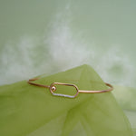 Load image into Gallery viewer, 9K Rose Gold Bangle with CZ Stones for Office wear