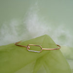 Load image into Gallery viewer, 9K Rose Gold Bangle with CZ Stones for Office wear Caia