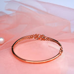 Load image into Gallery viewer, 9K Gold Bangle with CZ Stones
