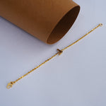 Load image into Gallery viewer, 9K Gold Alphabet Bracelet for Kids Caia