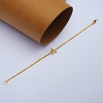Load image into Gallery viewer, 9K Gold Alphabet Bracelet for Kids Caia