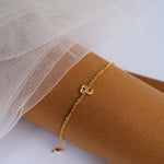 Load image into Gallery viewer, 9K Gold Alphabet Bracelet for Kids Caia