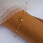Load image into Gallery viewer, 9K Gold Alphabet Bracelet for Kids Caia
