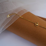 Load image into Gallery viewer, 9K Gold Alphabet Bracelet for Kids Caia