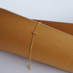 Load image into Gallery viewer, 9K Gold Alphabet Bracelet for Kids Caia