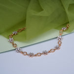 Load image into Gallery viewer, 9K Rose Gold Bracelet with CZ Stones