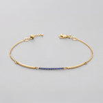 Load image into Gallery viewer, 9K Rose Gold Bracelet with CZ Stones