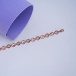 Load image into Gallery viewer, 9K Rose Gold Bracelet with CZ Stone