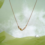 Load image into Gallery viewer, 9K Rose Gold Necklace with CZ Stones Caia