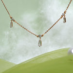 Load image into Gallery viewer, 9K Rose Gold Necklace with CZ Stones Caia