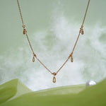 Load image into Gallery viewer, 9K Rose Gold Necklace with CZ Stones Caia