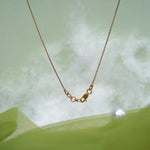 Load image into Gallery viewer, 9K Rose Gold Necklace with CZ Stones