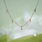 Load image into Gallery viewer, 9K Rose Gold Necklace with CZ Stones Caia