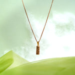 Load image into Gallery viewer, 9K Rose Gold Pendant Necklace with CZ Stones Caia