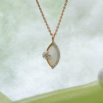 Load image into Gallery viewer, 9K Rose Gold Pendant Necklace with CZ Stones Caia