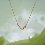 Load image into Gallery viewer, 9K Rose Gold Pendant Necklace with CZ Stones