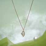 Load image into Gallery viewer, 9K Rose Gold Pendant Necklace with CZ Stones