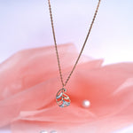 Load image into Gallery viewer, 9K Gold Pendant Necklace with CZ Stones for Office wear Caia