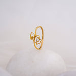 Load image into Gallery viewer, 9K Gold Floral Ring Caia