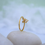 Load image into Gallery viewer, 9K Gold Floral Ring