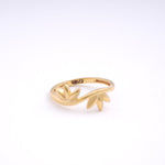Load image into Gallery viewer, 9K Gold Leaf Ring Caia