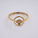 Load image into Gallery viewer, 9K Gold Leaf Ring