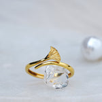 Load image into Gallery viewer, 9K Gold Floral Ring for Daily Wear, Office Wear Caia
