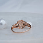 Load image into Gallery viewer, 9K Rose Gold Floral Ring Caia