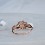 Load image into Gallery viewer, 9K Rose Gold Floral Ring