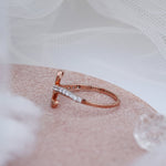 Load image into Gallery viewer, 9K Rose Gold Ring with CZ Stone Caia