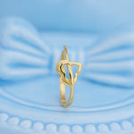 Load image into Gallery viewer, 9K Gold Heart Ring for Daily Wear, Office Wear