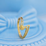 Load image into Gallery viewer, 9K Gold Twisted Ring for Daily Wear, Office Wear
