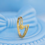 Load image into Gallery viewer, 9K Gold Twisted Ring for Daily Wear, Office Wear Caia