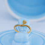 Load image into Gallery viewer, 9K Gold Heart Ring for Daily Wear, Office Wear Caia