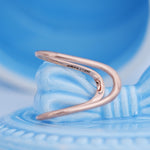 Load image into Gallery viewer, 9K Rose Gold Vanky Ring for Daily Wear, Office Wear