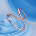 Load image into Gallery viewer, 9K Rose Gold Vanky Ring for Daily Wear, Office Wear