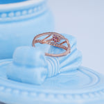 Load image into Gallery viewer, 9K Rose Gold Ring with Multicolour Stones