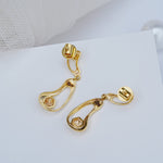 Load image into Gallery viewer, 9K Gold Drop Earrings for Daily Wear, Office Wear Caia